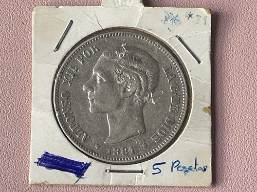 Spain pesetas 1881 81 - spain, *18-81*