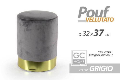 Pouf cilindrico moderno - pouf,