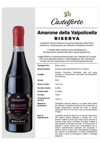 Amarone castelforte riserva - amarone,
