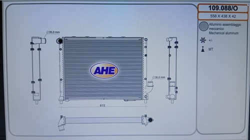 Radiatore acqua alfa romeo - acqua,
