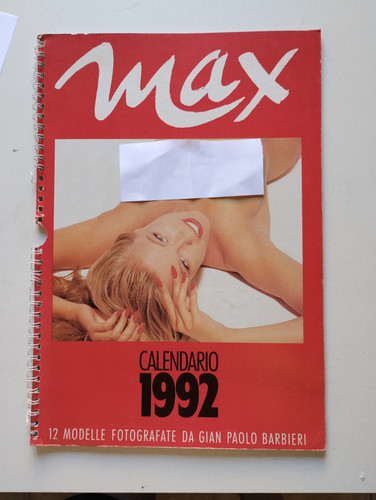 Max calendario 1992 - max, 12