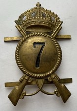 Distintivo Fregio Casco 7 Rgt. Fanteria Campagna Albania Regio Esercito