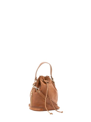 Borsa secchiello pelle vera - borsa,