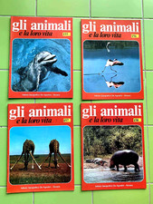 4 fascicoli - Gli animali e la loro vita - De Agostini Novara - 1976