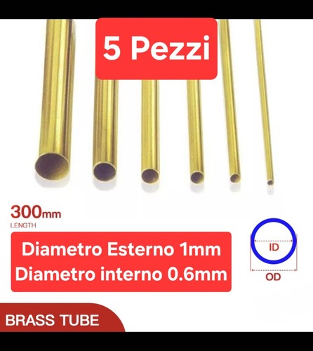 Tubo ottone 1mm 0 6mm - tubo,