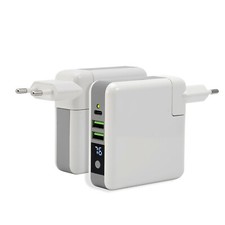 Caricabatteria da Viaggio Compatto con PowerBank 6700 mAh per Apple Samsung 