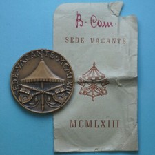 SEDE VACANTE MEDAGLIA 1963