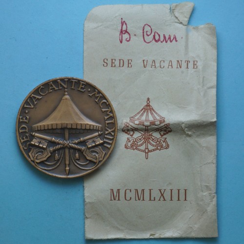 Sede vacante medaglia 1963 - sede,