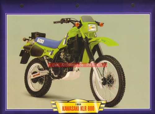Kawasaki klr 600 klr600 - klr, 1984