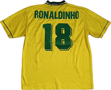 maglia vintage shirt brasil Ronaldo PLAYER brazil Olympiad ATLANTA 1996 jersey