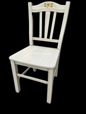 SEDIA IN LEGNO DECAPE' AVORIO