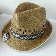 Cappello in paglia alpino per giardiniere taglie 56-58-60