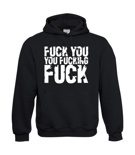 Felpa con cappuccio uomo - , fuck
