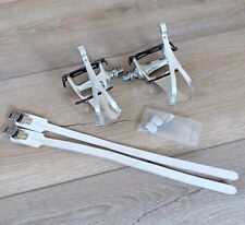 Campagnolo C RECORD TBS Pista Pedali Pista Completo NOS Cinghie e Gabbie