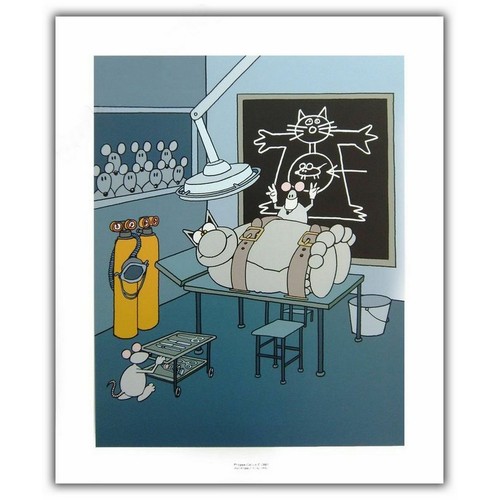 Poster offset - le, chat