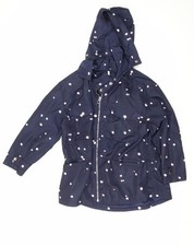 Cappotto parka blu a pois Zara