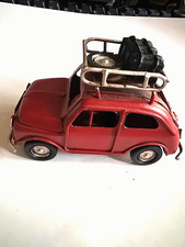 Vintage Red FIAT 500 Metal