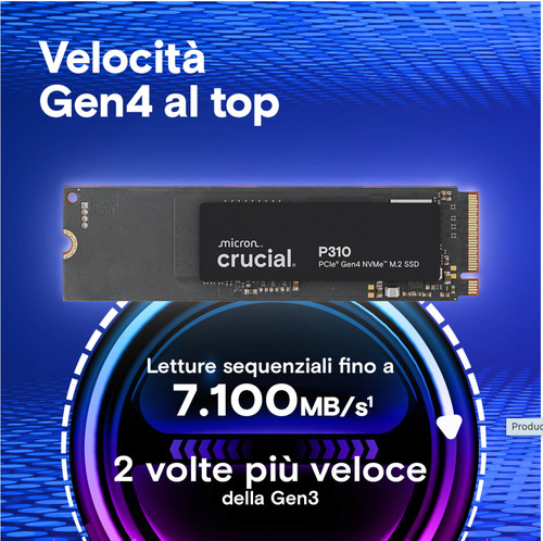 Crucial p310 500gb pcie - 500gb, gen4