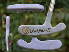 Lama Titleist Bullseye putter personalizzata grigio pietra sinistra design inciso 35"