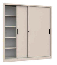 Armadio metallico alto con ante scorrevoli dimensioni 180 x 45 x 178 cm