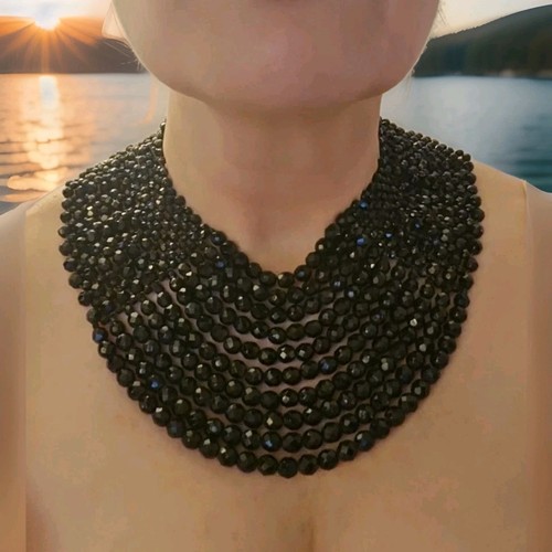 Collana bavaglino perline