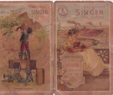 Calendarietto -macchine singer per cucire - catania - anno 1899