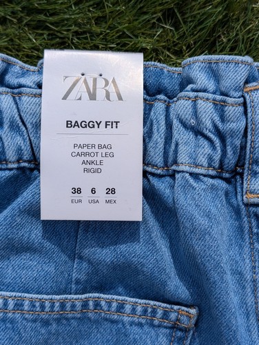 Zara paperbag jeans gamba - zara,