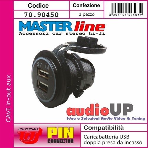 Presa usb doppia - presa, incasso