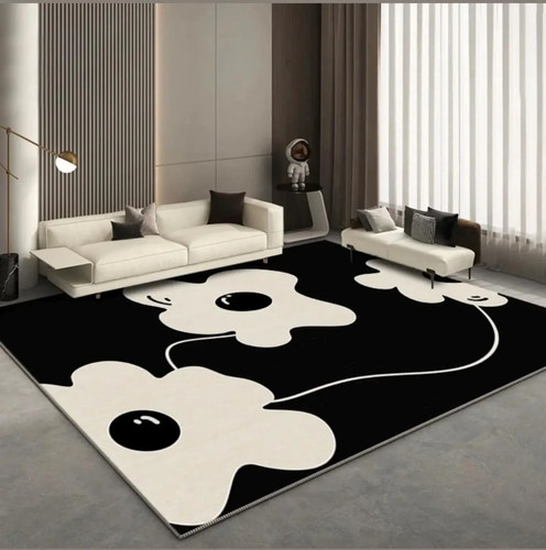Tappeto floreale bianco - , e
