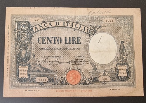Cento 100 lire barbetti - 100,