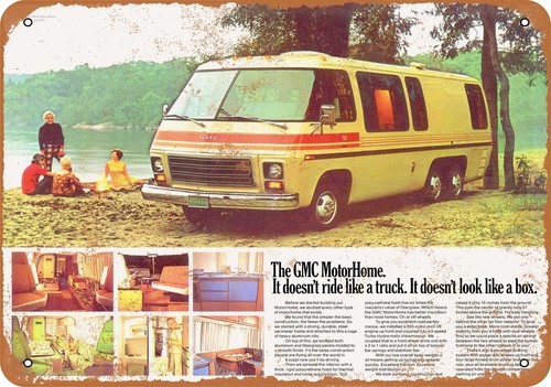 Insegna metallo 1973 gmc - insegna,