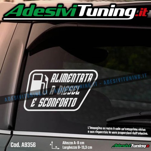 Adesivo alimentata diesel e - adesivo,