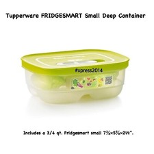 Tupperware NUOVO FRIDGESMART piccolo profondo. Contenitore 3/4 qt frutta/verdura
