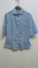 Camicia manica 3/4 da donna Massimo rebecchi colore turchese tiene intonita...