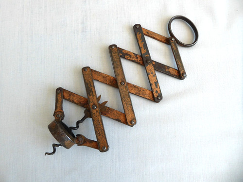 Antique concertina corkscrew - antique,