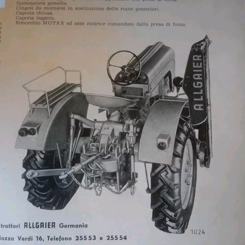 Brochure trattore allgaier - trattore,