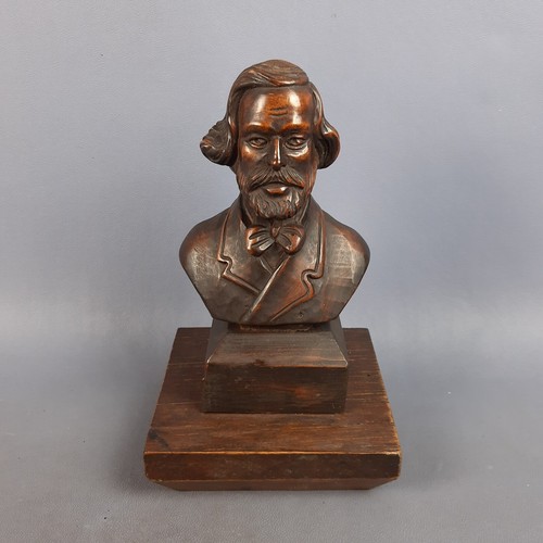 Scultura legno giuseppe verdi - scultura,