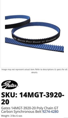 Gates poly chain cinghie in - chain, gt