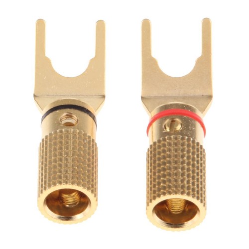 Connettore placcato oro vite - placcato,