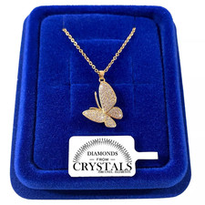 Collana farfalla oro - collana, 3d