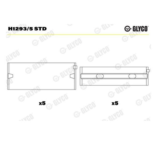 Cuscinetto albero motore glyco - albero,