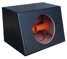 SUBWOOFER AUTO 12" CASE VUOTO CARCASSA MDF GRIGLIA AMPLIFICATO PASSIVO FORO 28cm