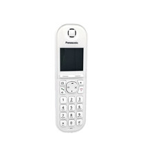 Cordless Panasonic KX-TGQ200 bianco solo telefono IP usato originale ricambio