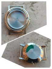 70s ZENITH AUTOMATIC CAL 2562pc/2572pc VINTAGE WATCH CASE UHREN CASSA STEEL 35mm