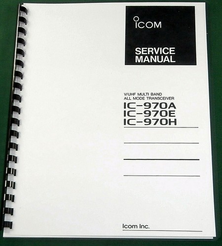 Icom 970a manuale di - icom, ic-970a/e/h
