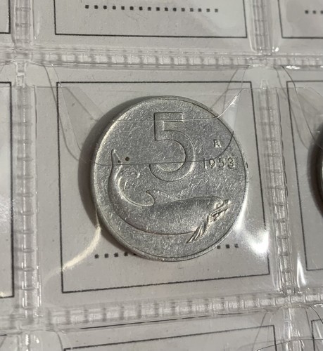 Moneta lire del 1953 - 5,