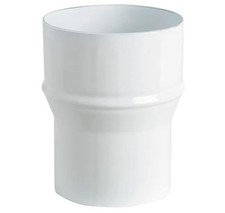 Riduzione per stufa a legna in acciaio bianco smaltato Ø 120 mm - Ø 130 mm