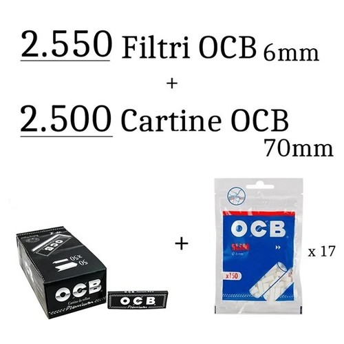 500 cartine ocb 70mm 2 - 2.500,