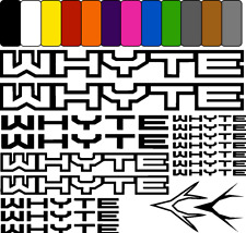 WHYTE adesivo sticker bici