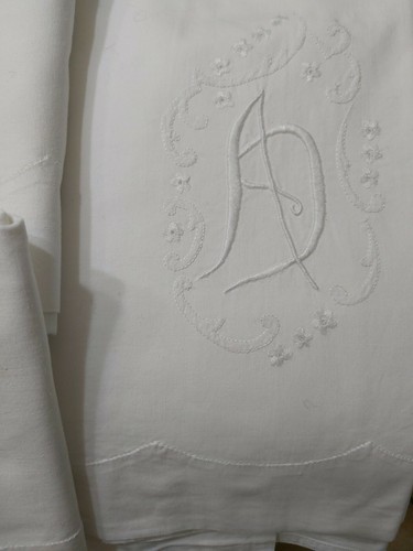 Antico lenzuolo matrimoniale - matrimoniale, +